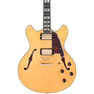 Электрогитара D'Angelico Deluxe DC Semi-Hollow Satin Honey