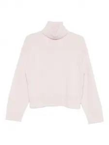 Свитер с воротником-стойкой Allude, розовый