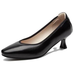 QUICHESHOES Туфли на высоком тонком каблуке женские, черные