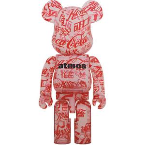 Atmos × Coca-Cola 1000% CLEAR BODY BE@RBRICK, 1000% (double box, original shipping box+multicolor box)