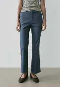 Расклешенные укороченные брюки Massimo Dutti, Blue