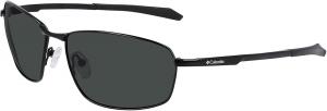 Columbia мужские солнцезащитные очки Fir Ridge прямоугольные, Shiny Black/Solid Green Lens