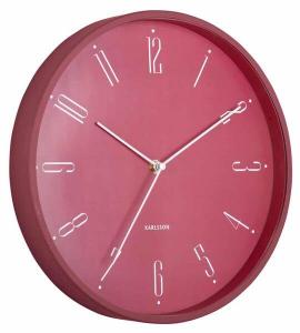 Настенные часы Karlsson Regal Numbers, 4x30x4 см, красный