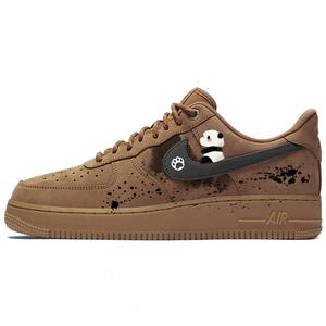 Nike Кроссовки для скейтбординга Air Force 1 с противоскользящим износостойким верхом, унисекс, коричневые, черные
