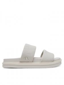 Мюли Flat Molded Dbl Bar Sandal Cv YM0YM01222 Calvin Klein Jeans, серый