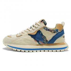 Низкие повседневные туфли мужские MEXICAN, Beige Blue