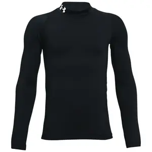 Детская футболка с длинным рукавом ColdGear Armour Mock Under Armour, Black/White