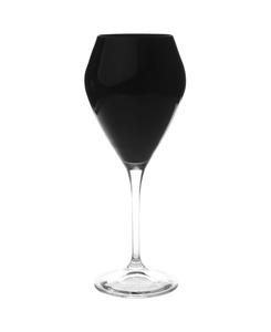 Набор из 6 стаканов для воды с прозрачной ножкой Classic Touch, черный