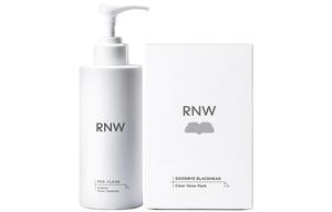 RNW Комплект для ухода за кожей с очищающим средством для лица и носовым пластырем для удаления черных точек