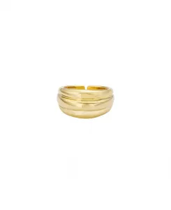 Кольцо-Купол с покрытием из 18-каратного золота Ettika, gold