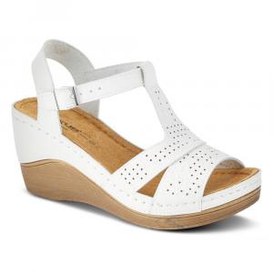 Босоножки на танкетке Natala Flexus, белый