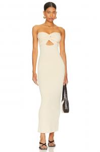 Платье макси SNDYS Maia, песочный