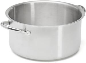 Кастрюля De Buyer из нержавеющей стали без крышки, диаметр 28 см, серебристая