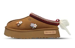 Женские тапочки Tazz Abrasion Resistant Closed Toe цвета chestnut UGG, small flower bowknot