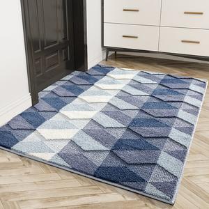 Dajiang Ковер 80х120 см для прихожей, грязеотталкивающий, нескользящий, с низким ворсом