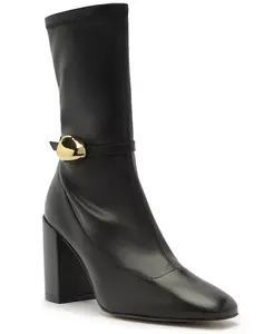 Женские ботильоны Farrah High Block с квадратным носком Arezzo, черный