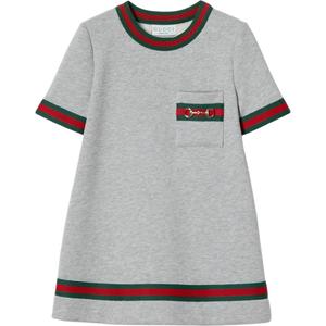 GUCCI SS25 платье с короткими рукавами светло-серый Kids'
