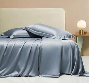 FULBHPRINT Комплект постельного белья из шелка FULBHPRINT дышащий гладкий Gray