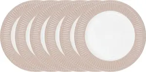 Тарелка Greengate Alice, сливочная помадка, 26,5 см, 6 предметов GreenGate