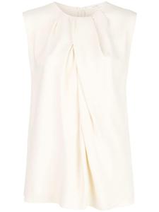 Расклешенная блузка без рукавов The Row, белый