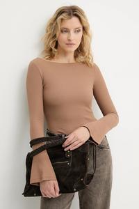 Лонгслив Answear.Lab, коричневый