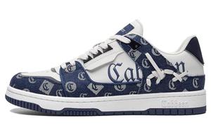 Легкие и дышащие низкие модные повседневные мужские кроссовки для скейтбординга Cabbeen, Dark Blue