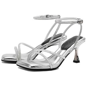 Сандалии с одним ремешком женские CAOT, Silver