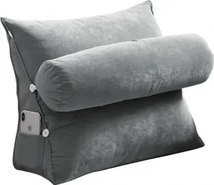 Подушка клиновидной формы, подушка для чтения, треугольное изголовье кровати, спинка, поддержка поясницы, регулируемая подушка для шеи Novzep