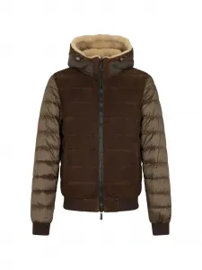 Стеганая куртка с капюшоном Moorer, зеленый