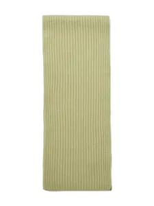 Шарф в рубчик Il Gufo, зеленый