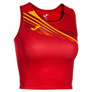 Спортивный топ женский Joma Elite X с принтом, красный