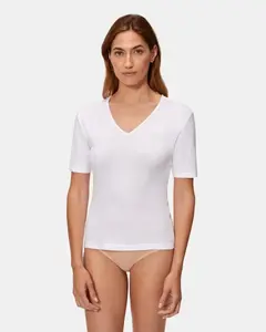 Женская термокофта с коротким рукавом из 100% хлопка Playtex, белый