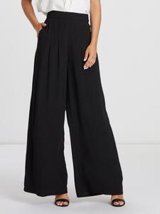 Широкие брюки со складками спереди Willa Prince, черный