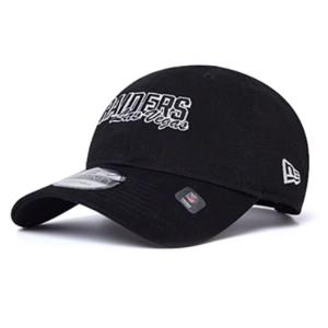 New Era Бейсболка из полиэстера и хлопка унисекс черная, Black