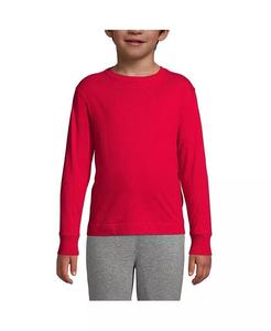 Футболка Essential с длинными рукавами для школьной формы для мальчиков Lands' End, синий