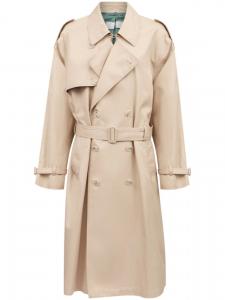 MM6 Maison Margiela тренч с поясом, нейтральный цвет