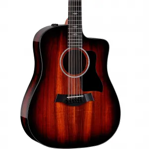 Акустико-электрическая гитара Taylor 260ce-K DLX Doce Doble 12-струнная dreadnought с градиентной отделкой