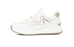 Низкие массивные кроссовки женские HLA, Beige Apricot