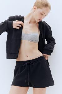 Куртка худи с вафельной структурой H&M, черный