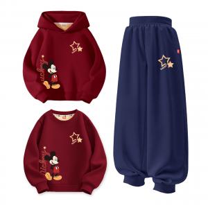 Детский костюм Танг Disney, [thickened and fleece-lined]dubai year star k бордовый+dubai starсветлый k темно-синий +dubai year star k бордовый