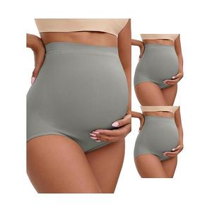 3 пары женских высоких бесшовных трусов для беременных Inspire Chic, Gray
