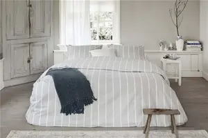 Постельное белье Preppy Pinstripe Grey - 135x200 см Walra