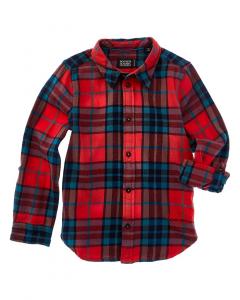 Рубашка в клетку Scotch & Soda классического кроя из окрашенной пряжи, оранжевый