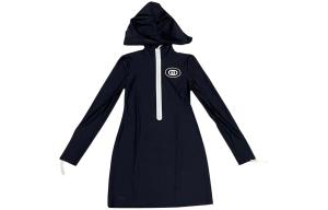 Платье женское Gucci на молнии, черный / белый