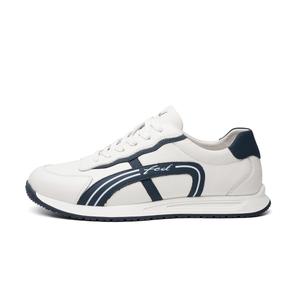 FED Дышащие низкие повседневные туфли мужские белые