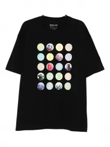 Футболка из хлопка с графическим принтом Martine Rose, черный