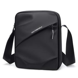 Тканевая сумка через плечо среднего размера мужская пыльно-черный/элегантный серый GOLF, туманно-черный