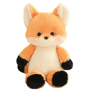 Коллекция бегущих милых маленьких животных плюшевые куклы Fox и Gray Wolf высотой 50см Dolls and bears dance