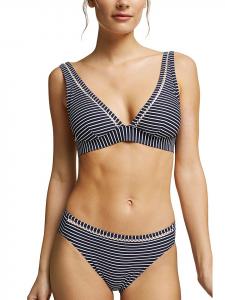 Верх бикини ESPRIT Oberteil, цвет dunkelblau/weiß
