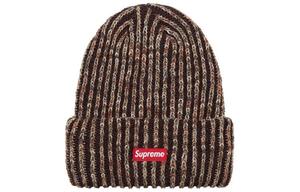 Supreme Радужная вязаная шапка крупной вязки, Brown